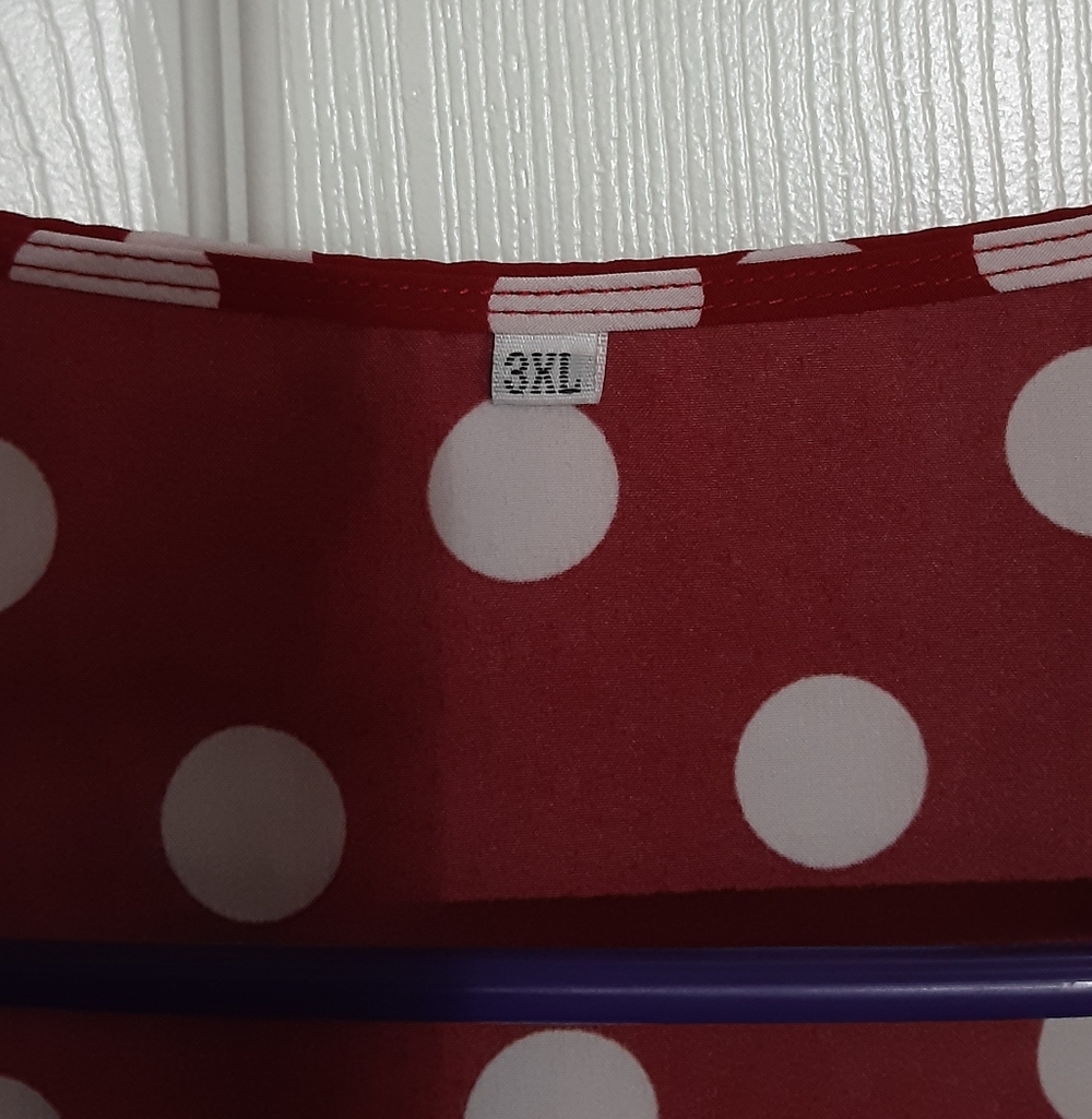 Red And White Polka Dot Dress - Picture 2 of 4
